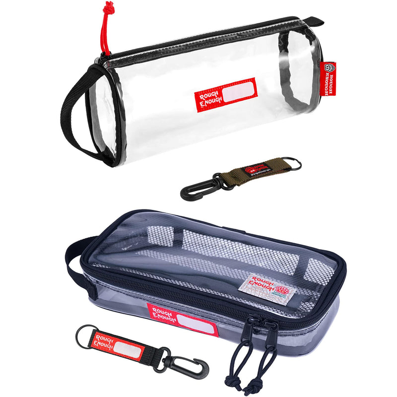 Rought Enough Clear Toiletry Bag Bundle Set