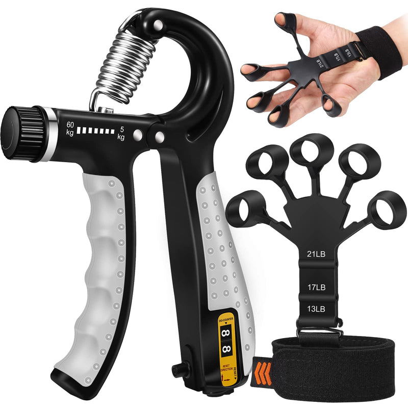 [Australia] - Grip Strength Trainer, Hand Grip Strengthener, Forearm Strengthener, Hand Exerciser… B 