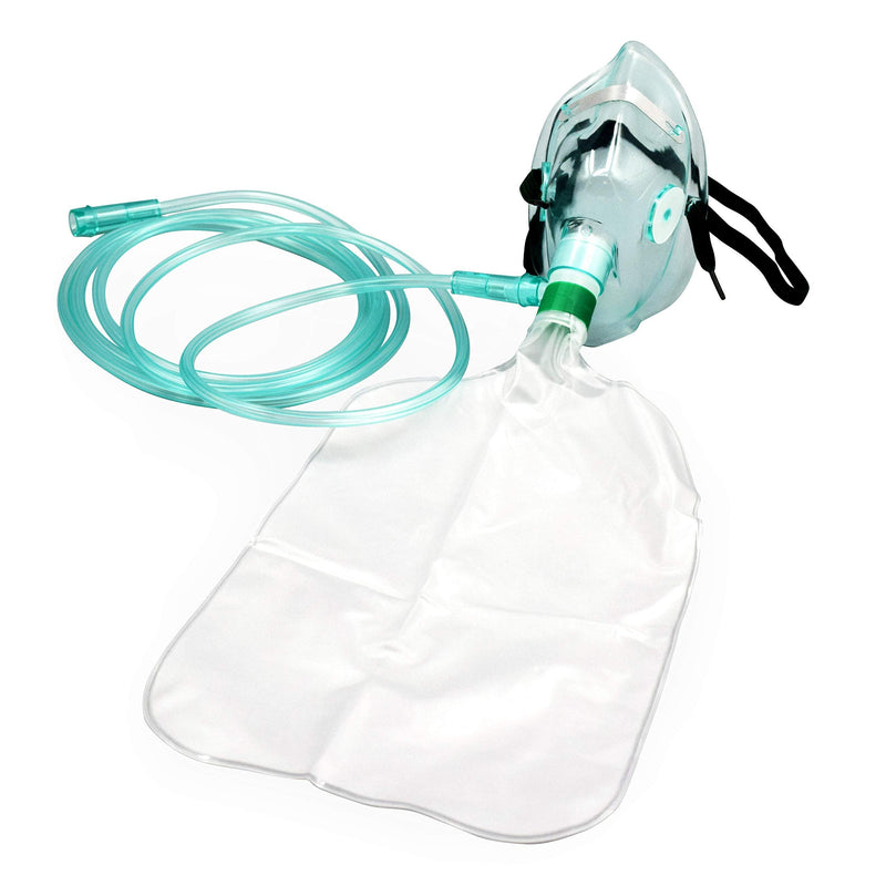 [Australia] - 2Pack Adult Non-Rebreather Oxygen Mask with Reservoir Bag - Size L Size M(Pediatric Elongated) 