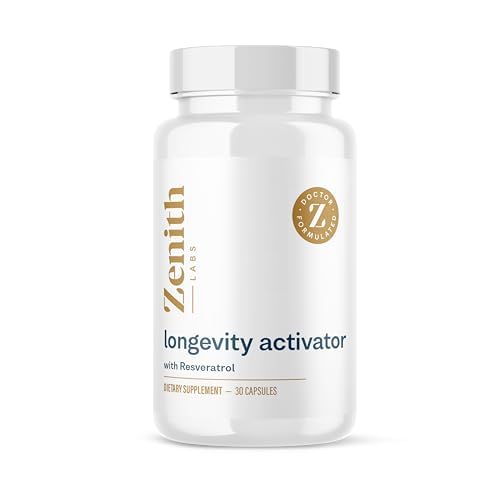 Longevity Activator Anti-Aging Supplement Dietary Supplement, Natural Antioxidants with Resveratrol - Supports Immune Function and Healthy Memory 30 Count (Pack of 1)
