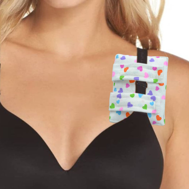 [Australia] - 2 Pack Pacemaker Pillow Post Surgery Bra Strap Pad Protector for Chest Port Pacemaker Heart Surgery Recovery Support Cushion 