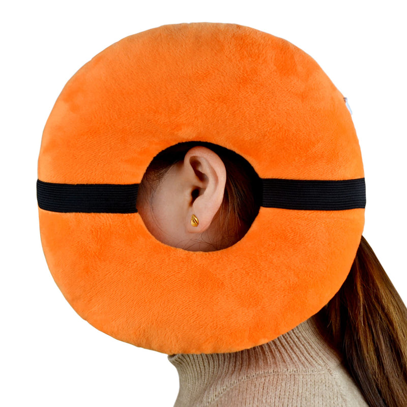 [Australia] - Pillow with Ear Hole Piercing Ear Pillow with Headband for Side Sleepers Ear Pain CNH Ear Guard Cushion 