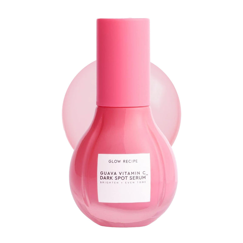 Glow Recipe Guava Vitamin C Serum for Sensitive Skin - Moisturizing, Brightening & Vegan Korean Skin Care Face Serum for Dark Spots, Even Tone & Redness - Tranexamic, Ferulic Acid & Vitamin E (30ml) 1 Fl Oz (Pack of 1)