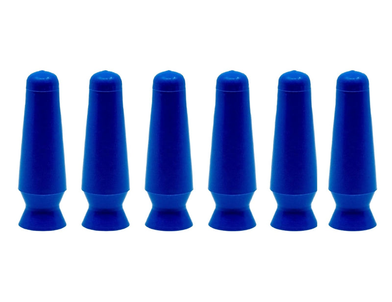 [Australia] - DMV Scleral Cup Lens Inserter Pack of 6, Ventless Contacts Inserter Tool for Scleral Lenses, Hard Contact Lenses, and Prosthetic Eyes, Applies Contacts Safely, Comfortably & Hygienically Cobalt Blue, 6pk 
