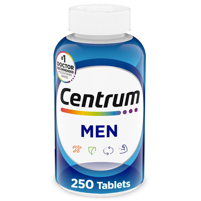 Centrum Multivitamin for Men, Multivitamin/Multimineral Supplement with Vitamin D3, B Vitamins and Antioxidants, Gluten Free, Non-GMO Ingredients -Tablet 200 Count | Contains Vitamin D3, B Vitamins and Antioxidants, Gluten Free, Non-GMO Ingredients, GL...