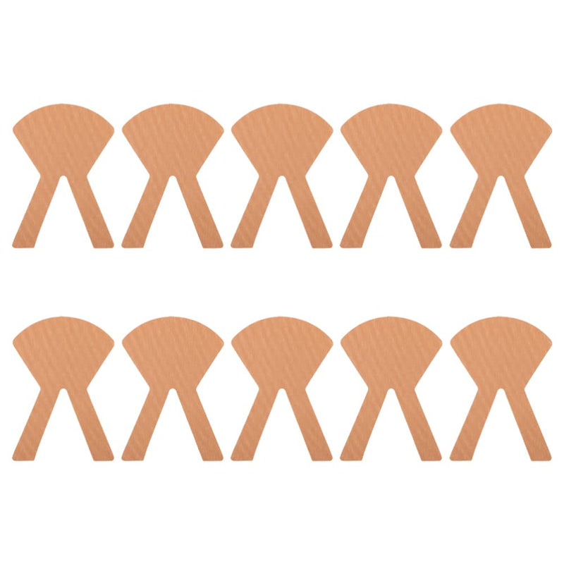 [Australia] - Healifty 10pcs Patient Nasal Feeding Tube Adhesive Tape Sticker Adhesive Bandages Nasal Catheter Fixing Decal (Light Brown) 