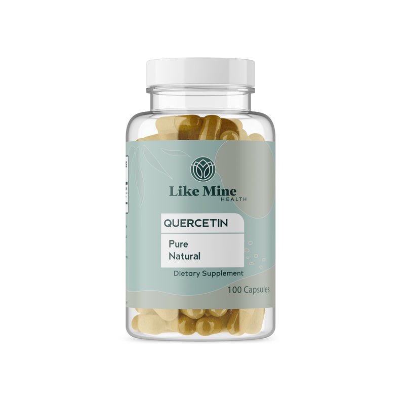 Like Mine Quercetin (100 Capsules), Pure & Natural, Single Ingredient, Dietary Supplement for Women 1 Count (Pack of 100)