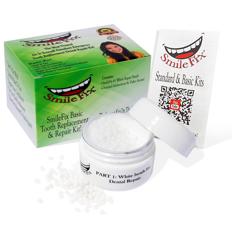 [Australia] - BF Products SmileFix Basic Dental Repair Kit - Durable Compound - for Missing Or Damaged Teeth - Fix Gaps, Broken Tooth, Missing Teeth, Spaces - Repairs - Fast & Easy - Confident Smiles 