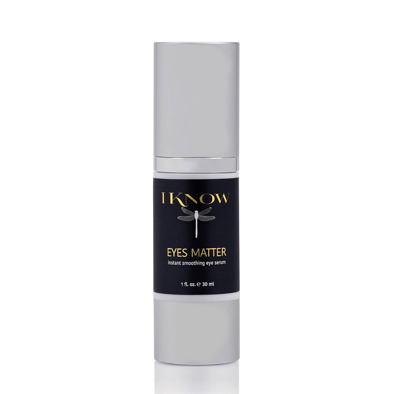 IKNOW EYES MATTER Instant Smoothing Eye Serum, Rapid Wrinkle Reducer, Rejuvenating, Brightening Treatment for Fine Lines, Puffiness & Dark Circles, (1oz)