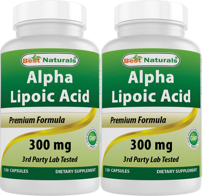 [Australia] - Best Naturals Alpha Lipoic Acid 300 mg 120 Capsules (120 Count (Pack of 2)) 