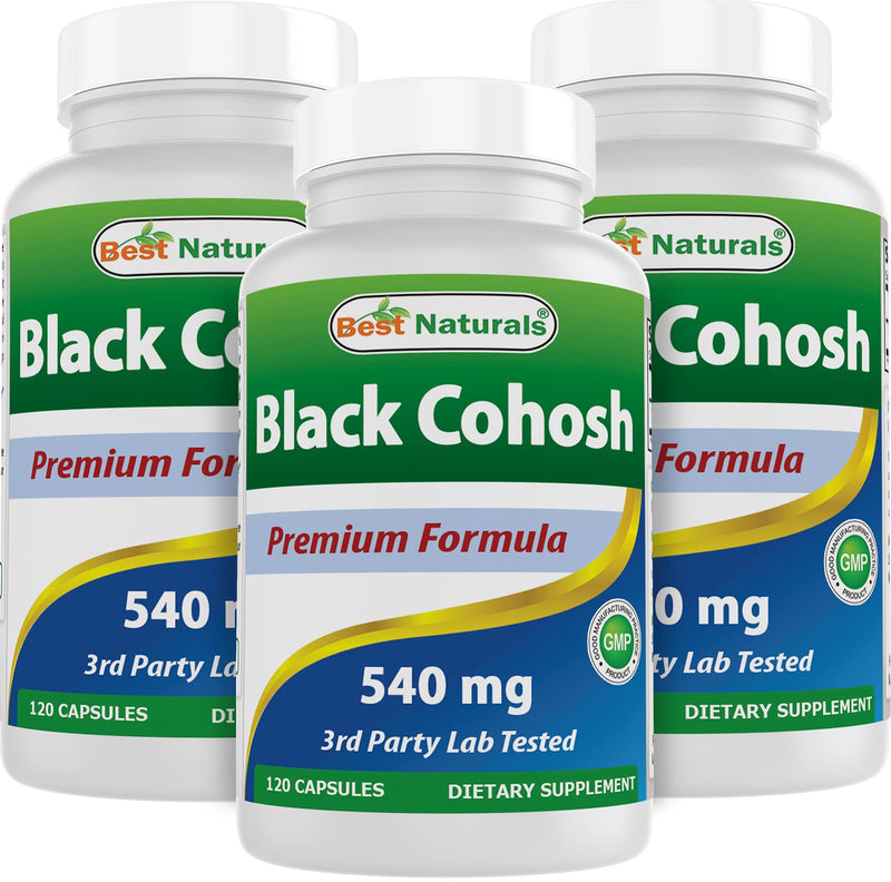[Australia] - Best Naturals Black Cohosh 540 Mg 120 Capsules (120 Count (Pack of 3)) 120 Count (Pack of 3) 