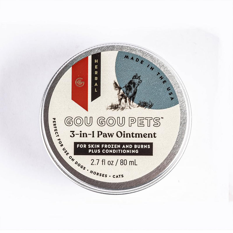 3-in-1 Paw Ointment Holistic Natural Derived Herbalfor Dogs, Cats, Horses: Conditioning & Moisturizing for Extreme Heat & Cold Causing Frozen & Burned Paws - Made in USA - 1 oz - PawsPlanet Australia