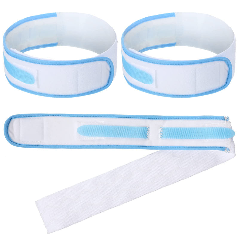 [Australia] - 4 Pcs Catheter Holder Urine Drainage Bag Leg Band Band Straps Anti Slip Urinary Catheter Bag Leg Holder Elastic Foley Catheter Stabilization Device for Men Women, 2 x 23.6 Inch, White and Blue 