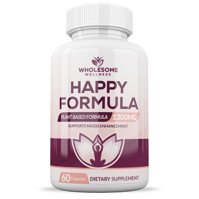 [Australia] - Wholesome Wellness Happy Formula Natural Formula Relief Supplement for Women & Men | 60 Capsules 