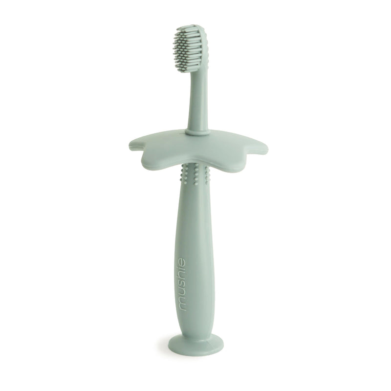 mushie Star Toddler Training Toothbrush (Cambridge Blue) Star (Cambridge Blue)