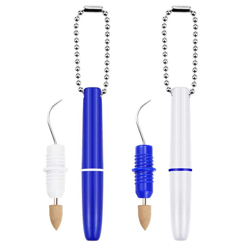 Fercaish 2 Pcs Travel Teeth Cleaning Tools, Dental Tools To Remove Plaque and Tartar, Portable Dental Hygiene Oral Care Kit with Plaque Remover and Tartar Scraper