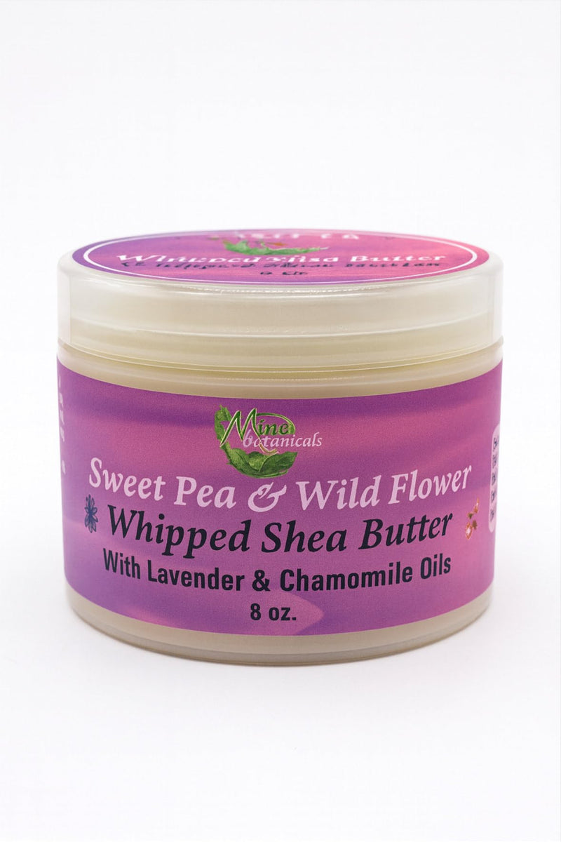 Mine Botanicals Sweet Pea & wildflower whipped shea butter