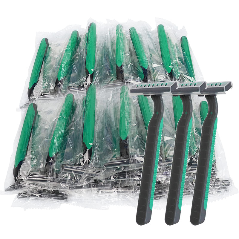 [Australia] - Disposable Razors Bulk, Individually Wrapped Razors for Travel, Hotel, Airbnb, and Homeless (100 Pack) 100 Pack 