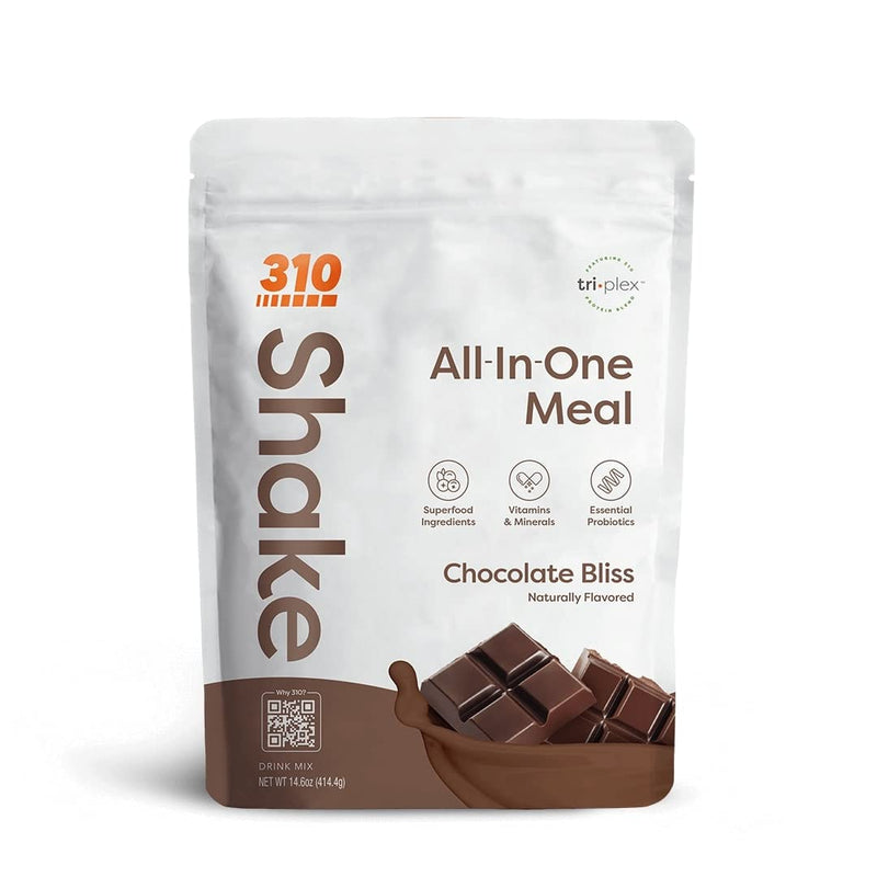 [Australia] - 310 Nutrition - All In One Meal Replacement Shake - Fiber Rich Vegan Superfood Blend - Natural Sweeteners - Low Carb Shake, Keto & Paleo Friendly - Gluten Free - 26 Essential Vitamins & Minerals All In One Chocolate Bliss 1.77 Pound (Pack of 1) 