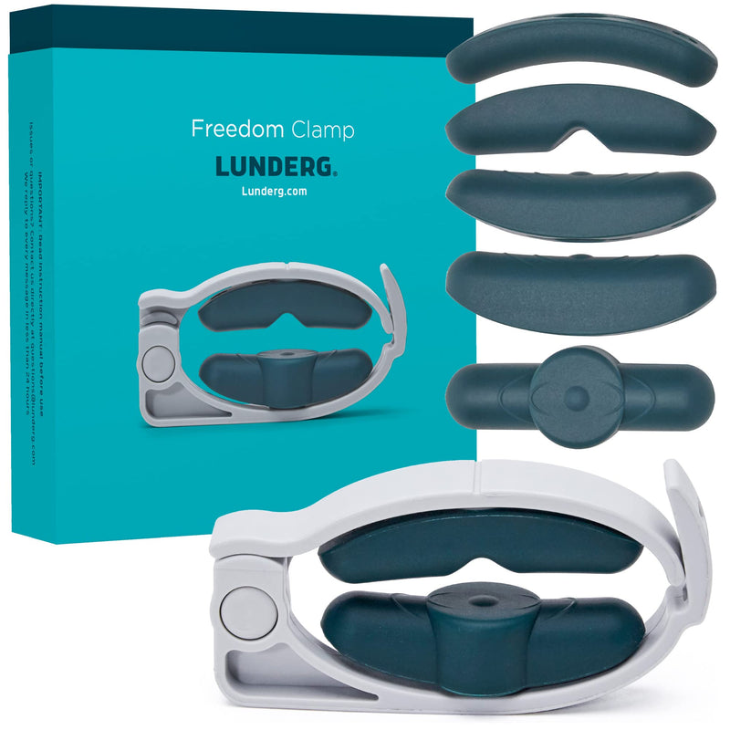 [Australia] - Freedom Clamp by Lunderg - with Innovative Pro-Hinge for Top-Down Pressure & 5 different Fittings - Totally Customizable Penile Clamp for Incontinence - Mens Incontinence Products Freedom Clamp 