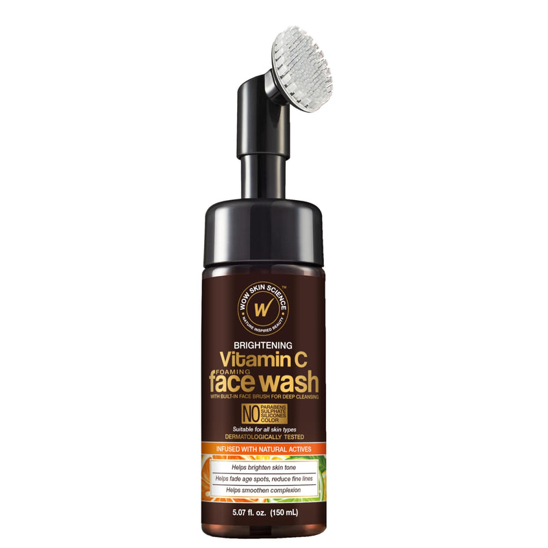 WOW Skin Science Vitamin C Face Wash & Brush 5.07 oz 1 Fl Oz (Pack of 1)