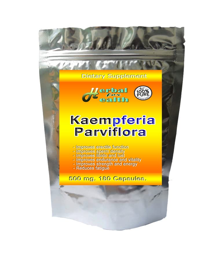 [Australia] - Kaempferia Parviflora-Black Ginger-Black Galangal-krachai Dum in Thai 500 Mg. 180 Caps.from Thailand 