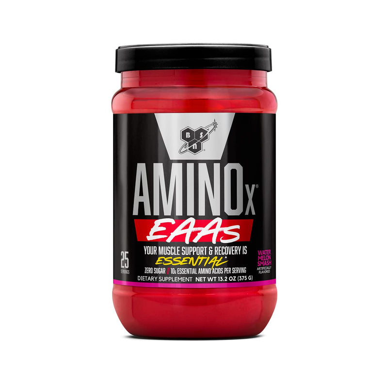 [Australia] - BSN Amino X EAAs, Muscle Recovery & Endurance, 10g Essential Amino Acids, 5g BCAAs, Zero Sugar, Caffeine Free, Watermelon Splash, 13.2oz, 25 Servings 25 Servings (Pack of 1) 