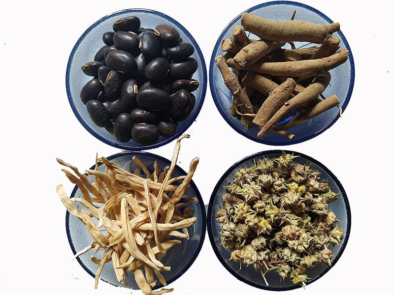 Ashwagandha Safed Musli Kaunch Beej Gokhru (50 Grm Each) Ashwagandha Set