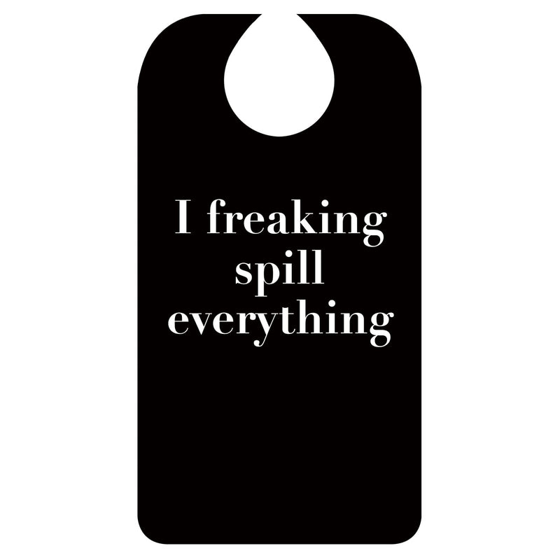 [Australia] - Funny Adult Bibs for Men Washable Waterproof Adult Bib for Eating with Crumb Catcher B Style - 1 Pack 