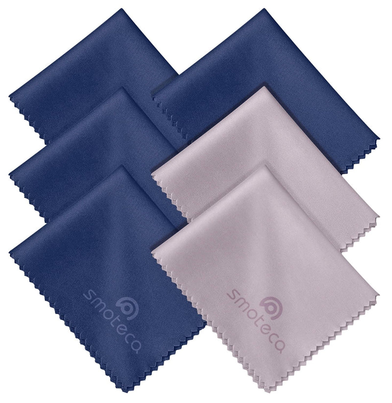 [Australia] - SmoTecQ Premium Microfiber Cleaning Cloths (6-Pack) ‚Äì Ultra-Soft, Scratch-Free Cloths for Eyeglasses, Sunglasses, Camera Lenses, Screens & More ‚Äì Washable & Reusable (6 Pack) 6 Pack 