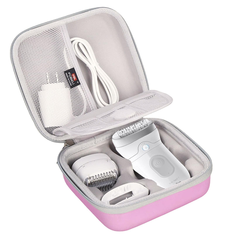 [Australia] - FBLFOBELI EVA Hard Case Compatible with Braun Silk-épil 7 SE7-041/SE7-141/Silk-épil 5 5-620/5 SE5-230/Silk-épil 9 9-890/9 9-880/9 9-720 Epilator Facial Hair Removal (Purple) Purple 