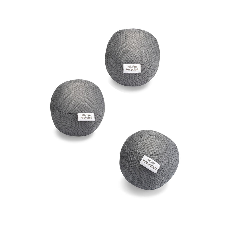 [Australia] - Full Circle Loads of Fun Anti-Static Dryer, Set of 3 – Quiet, Scent-Free and Hypoallergenic Reusable Fabric Softener Laundry Balls – Non Toxic and Vegan, gray 3 Count 