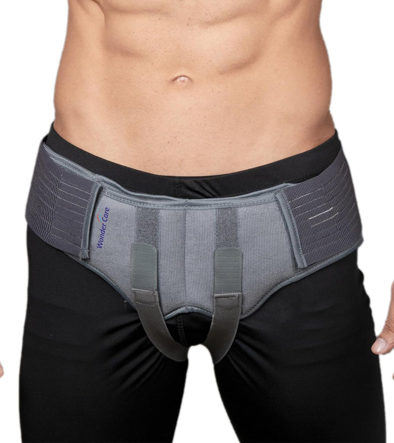 [Australia] - Movibrace Inguinal Groin Hernia Belt | Left, Right or Double (Right, Medium), Black 