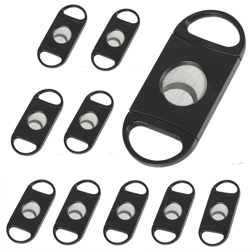 [Australia] - Cigar Cutter Double Blade Guillotine Portable Double Stainless Steel Blade Cigar Clippers Tool 10 Pack 