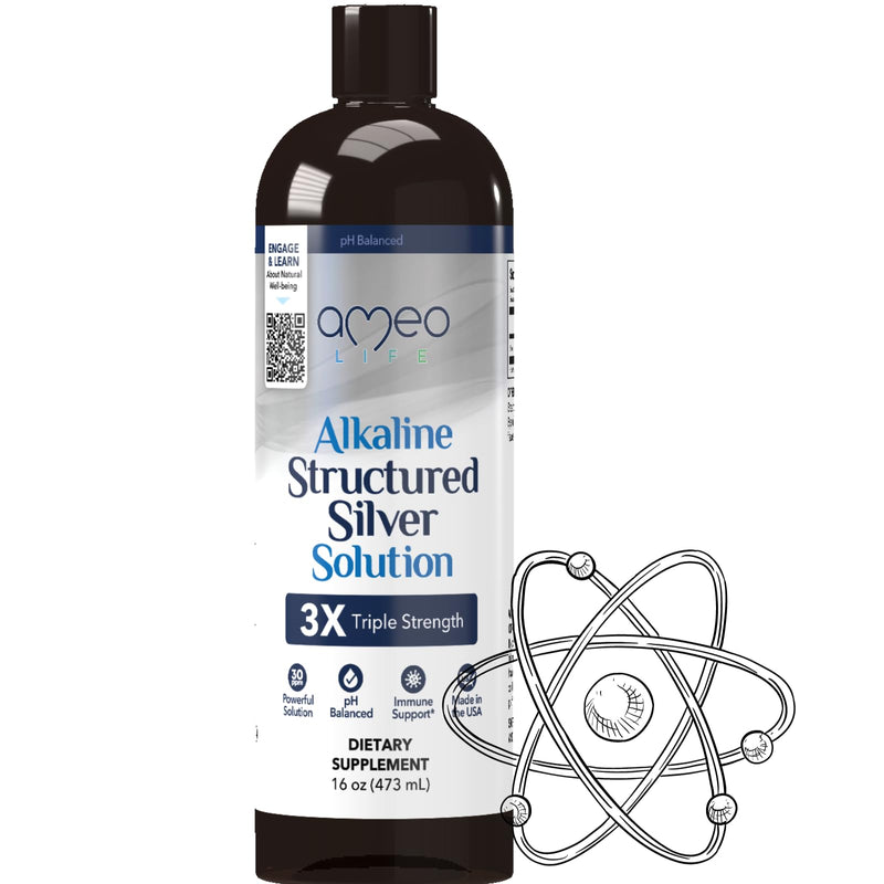 [Australia] - Colloidal Silver Liquid - Structured Silver Water with 30ppm Colloidal Silver pH Balanced for Daily Immune and Gut Support 16 oz 16 Fl Oz (Pack of 1) 