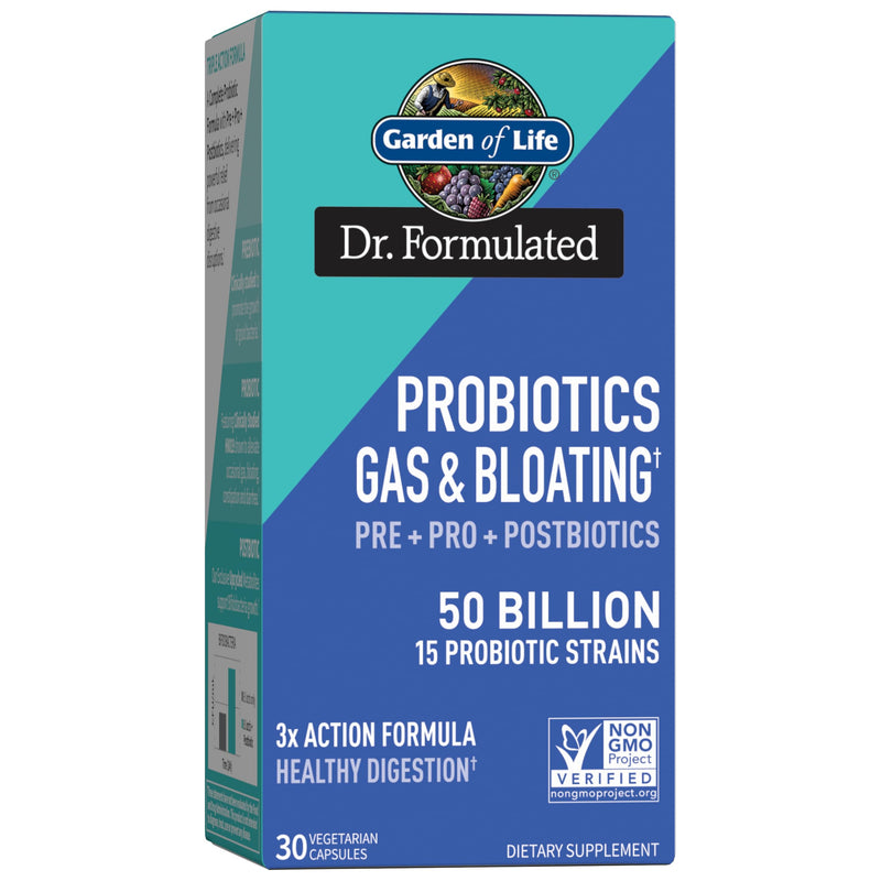 [Australia] - Garden of Life Dr Formulated Once Daily 3-in-1 Complete Prebiotics, Postbiotics & Probiotics for Women and Men - PRE + PRO + POSTBIOTIC Supplement for Gas & Bloating - 50 Billion CFU, 30 Day Supply 