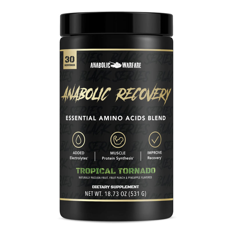 [Australia] - Anabolic Warfare Anabolic Recovery Essential Amino Acid Blend - Post-Workout Recovery & Premium Hydration to Build Muscle (Tropical Tornado, 30 Servings) Tropical Tornado 
