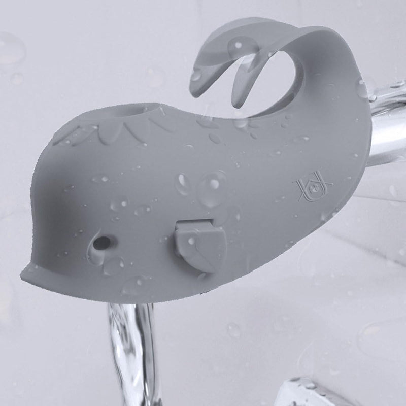 [Australia] - Bath Spout Cover, Faucet Cover Baby Protector Bath Tub Faucet Cover Protector for Kids, Silicone Bathtub Spout Cover for Baby Kids Toddlers Safety Protection Accessories Gray 