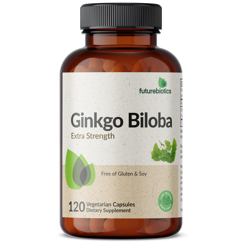 [Australia] - Futurebiotics Ginkgo Biloba 500mg Extra Strength - Non-GMO, 120 Vegetarian Capsules 120 Count (Pack of 1) 