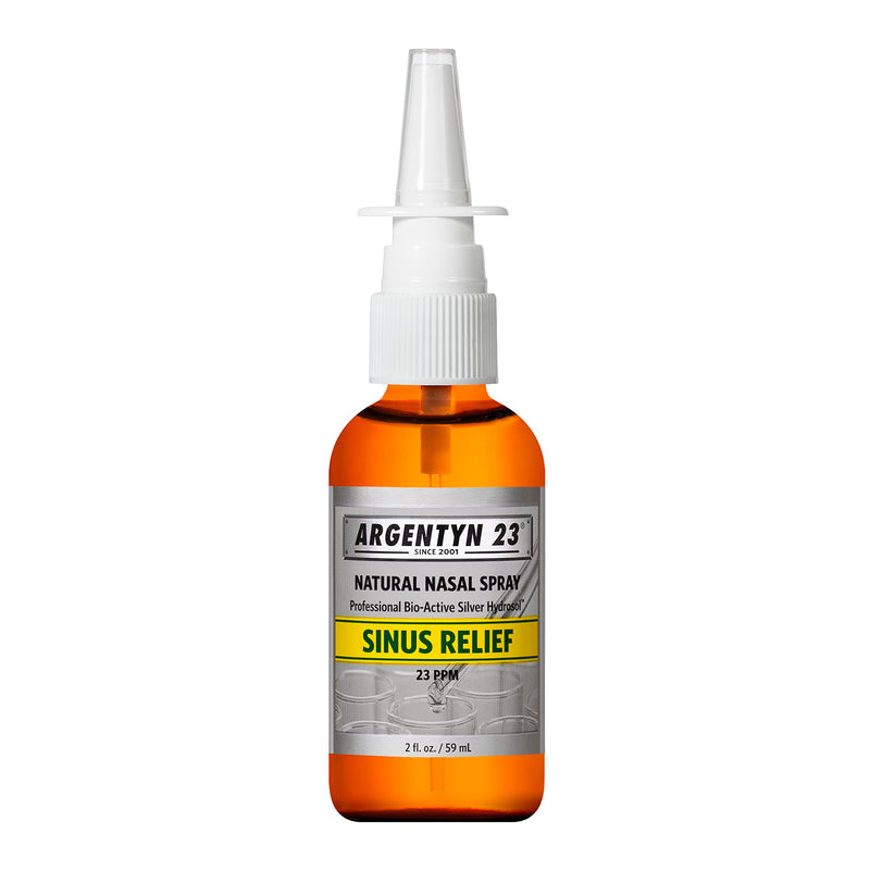 [Australia] - Argentyn 23 Professional Bio-Active Silver Hydrosol Sinus Relief - Colloidal Silver- 23ppm, 2oz (59mL) – Natural Nasal Spray 2 Fl Oz (Pack of 1) 