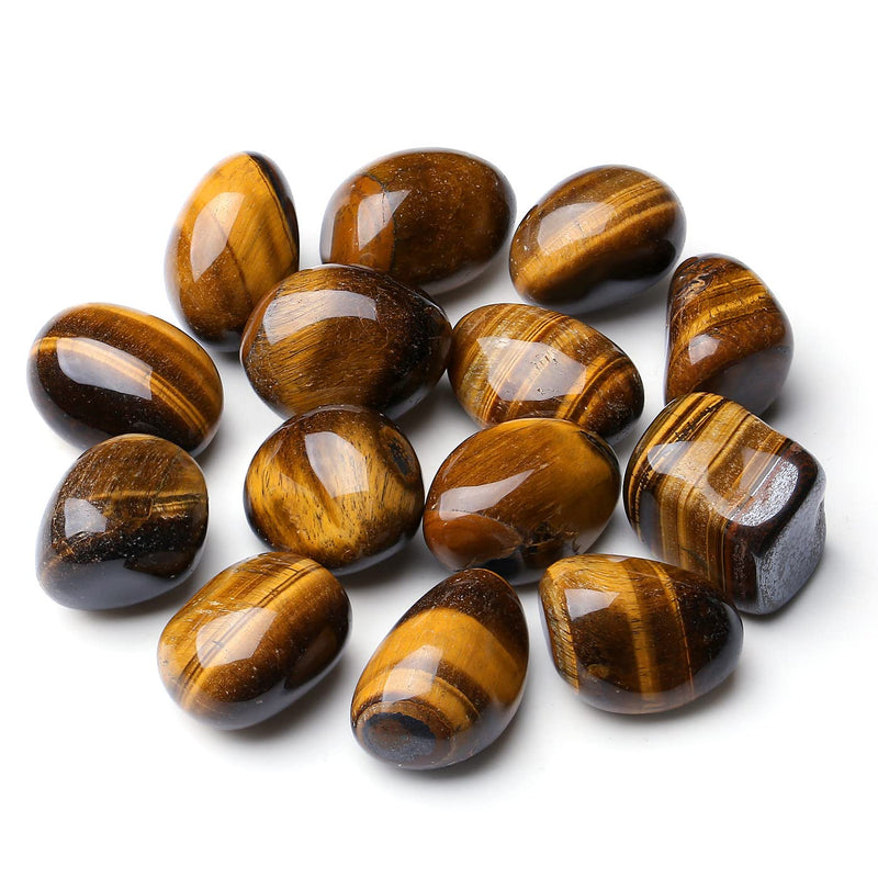 [Australia] - MAIBAOTA Tiger Eye Stones Natural Polished Tumbled Crystals Stones Rocks Energy Balance Crystal Gemstones Vase Filler Decorative Crstal Stones Brown-tiger Eye Stone 100 g 