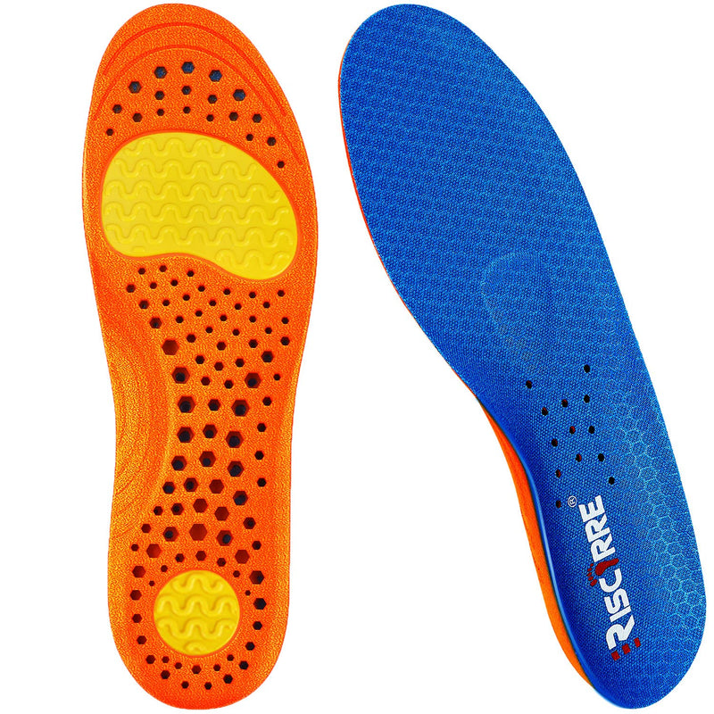 [Australia] - Insoles for Men and Women- Support Shock Absorption Cushioning Sports Comfort Inserts, Breathable Shoe Inner Soles for Running Walking,Hiking,Working L:Men:9.5-11|Women's:10.5-12 