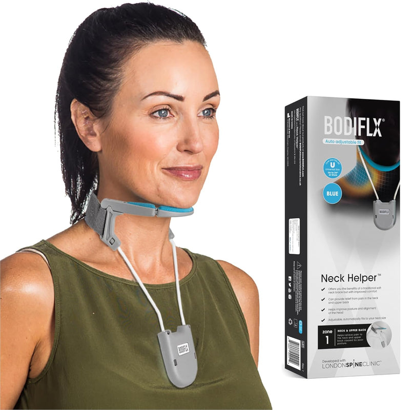 [Australia] - Neck Brace for Cervical Pain Relief, KEPTFIT Cervical Neck Traction Device, Neck Stretcher Cervical Traction, Helps Correct Forward Head Posture, While Easy to Wear, Breathable（Medium/Grey） Medium 