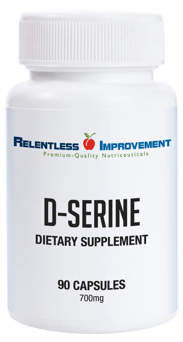 D-Serine Amino Acid 700mg 90 Count Vege Capsules | Cognitive Support, Neuroprotection Support, Mood Enhancement, No Animal Content