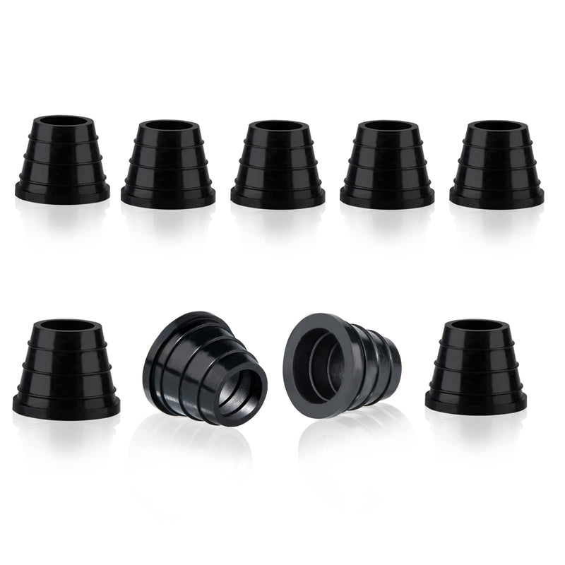 [Australia] - 10 Pcs Hookah Grommet Thick Silicone Rubber Grommet for Ceramic, Clay Bowls Thick (Black) Black 