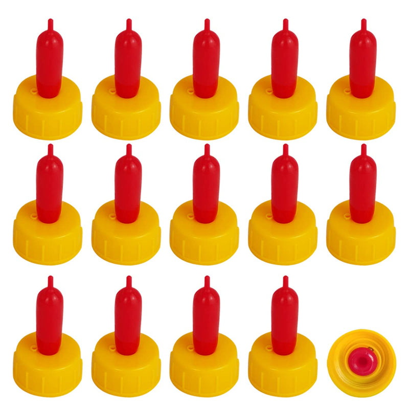 [Australia] - Small Animal Milk Drink Nipples with Flutter Valves Soft Rubber Cow Calf Milk Drinking Nipple for Goats Lambs Sheep Piglet Screw On Soda Bottle,15Pieces 15Pieces goat bottles nipples 