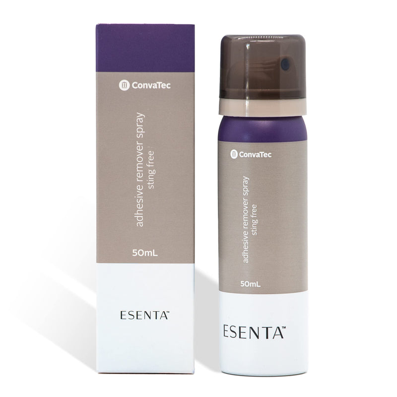 [Australia] - ConvaTec ESENTA Adhesive Remover Spray for Around Stomas and Wounds, Sting Free, Alcohol Free, 50 mL Bottle (Pack of 1) Spray 50mL (Pack of 1) 
