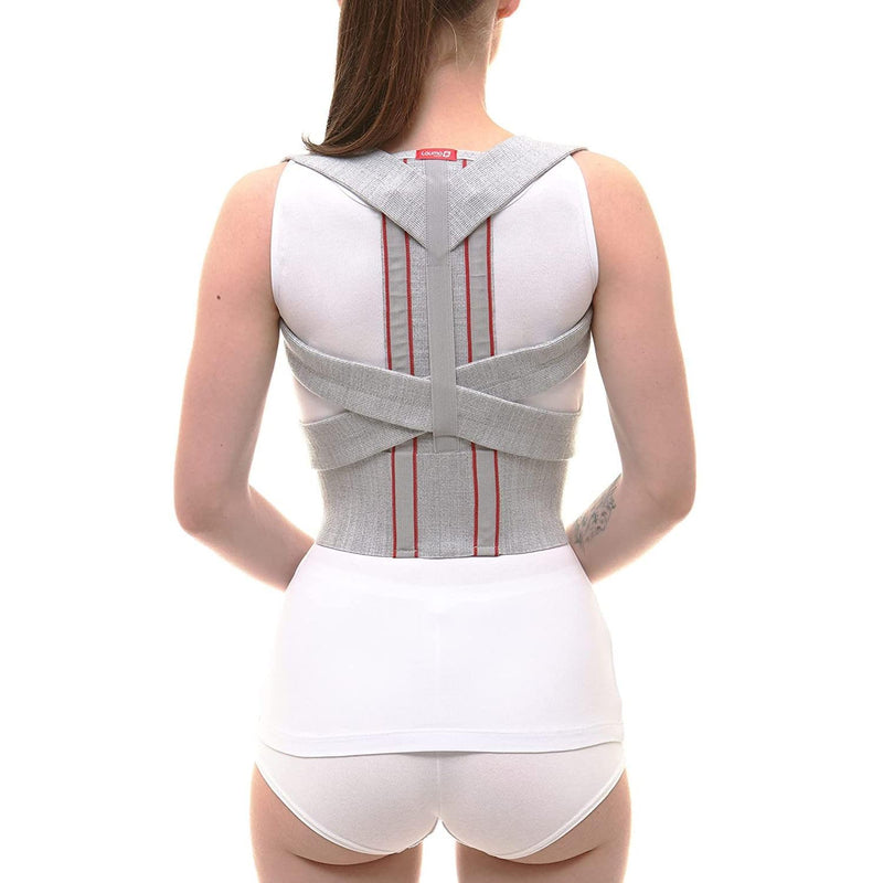 Posture Corrector with Metal Inserts for Women and Men, Adjustable & Breathable Back Brace, Pain Relief for Neck, Back, and Shoulders, Upper Back Support, Back Straightener for Posture, Medium