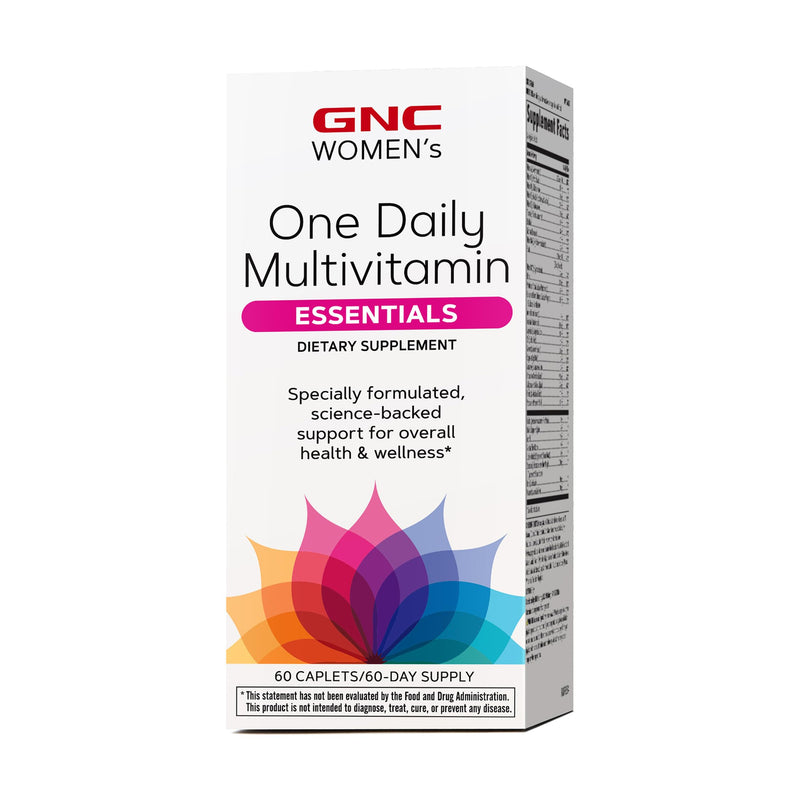 GNC Women's One Daily Multivitamin Essentials, 60 Count, 60 Servings | Nutrient Dense Blend With 19 Vitamins and Minerals Supports Immune Health and Healthy Hair, Skin, and Nails, Gluten-Free Old Version