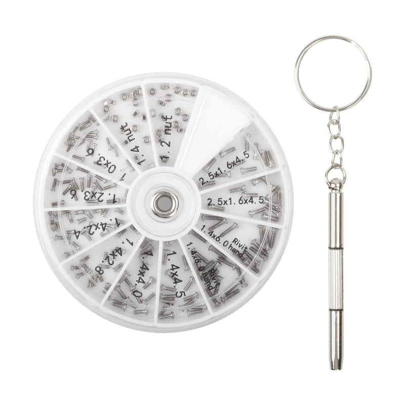 [Australia] - 120 PCS Eyeglass Repair Kit，Eye Glass Repairing Tool with Tiny Screws, Nuts, Universal Screwdrivers, Precision Tool for Repairing Eye Glass, Sunglass, Jewelry, Watch 